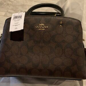 Nwt Coach Mini Lilly in Signature Canvas satchel crossbody  2 in 1